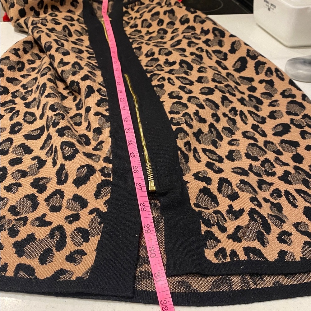 Leopard Print Hooded Jacket L - Picture 9 of 10